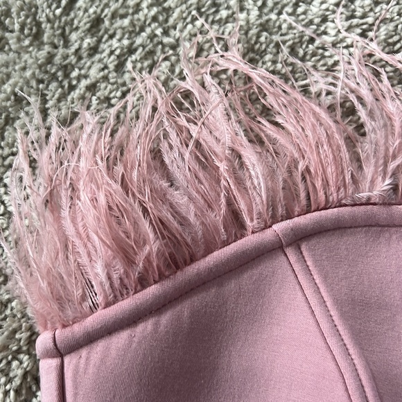 Endless Rose strapless knit feather top - Picture 2 of 5